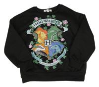 Čierna mikina s erbem - Harry Potter
