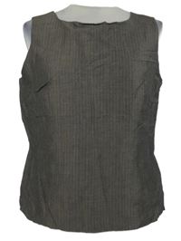 Nové - Dámská šedá proužkovaná halenka M&S