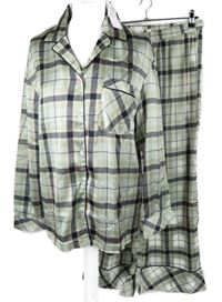 Nové - Dámske barervné kockované saténové pyžama Topshop