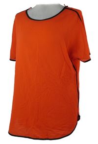 Dámska červená blúzka s černým lemem Papaya