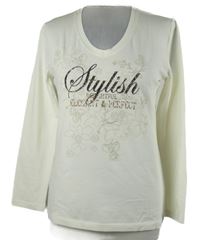 Dámské smetanové triko s nápisem Via Appia 