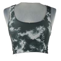 Dámský šedo-bílý batikovaný crop top FB Sister 