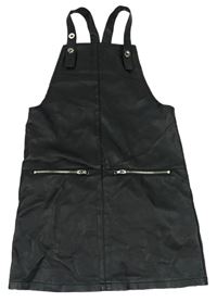 Čierne koženkové na traké šaty Pep&Co