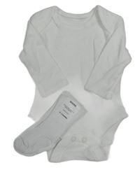 2set- bílé body+ bílé ponožky