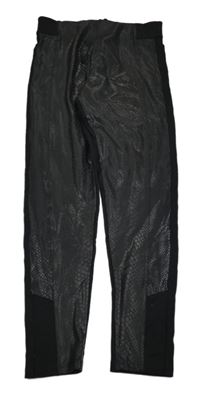Černé tregíny s hadím vzorem River Island