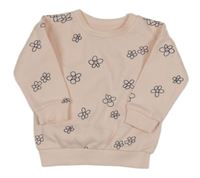 Svetloružová kvetinová mikina Primark