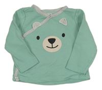 Mátová prepínaci mikina s medvěďom