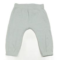 Modro-biele pruhované ľahké tepláky so cute