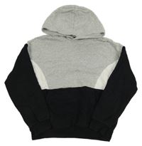 Sivo-čierno-biela mikina s kaupcí H&M