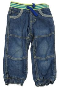 Modré cuff rifle s úpletovým pasem Bluezoo