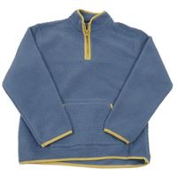 Modro-hnedá fleecová mikina Dunnes Stores