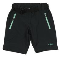 Černé outdoorové kraťasy s páskem CMP