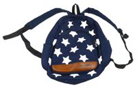 Nové - Tmavomodrý batoh s bílými hvězdičkami 