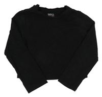 Černé crop triko Next