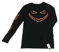 Nové - Černé triko s potiskem Dunnes