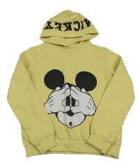 Žltá mikina s Mickeym a kapucňou C&A