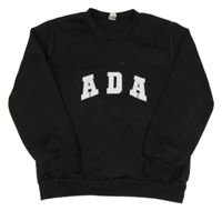 Čierna mikina s nápisom