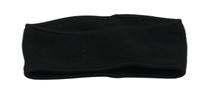 Čierna fleecová čelenka