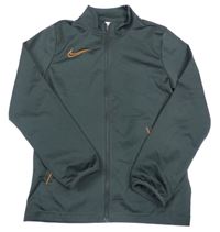 Tmavošedá sportovní propínací mikina Nike