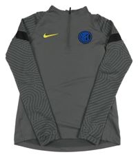 Tmavošedá sportovní lehká mikina s nášivkou Nike