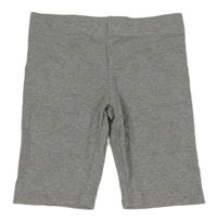Sivé rebrované elastické kraťasy Primark