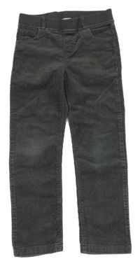 Tmavosivé menšestrové jogger nohavice s úpletovým pasom H&M