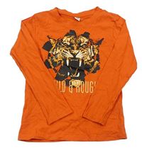Oranžové tričko s tigrom Dopodopo