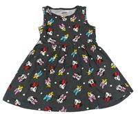 Sivé bavněné šaty s Minní a Daisy zn. Primark