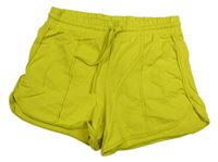 Citronové bavlnené kraťasy Benetton