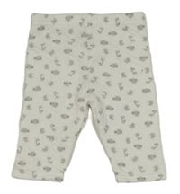 Biele vzorované tepláky s dinosaurami Just too Cute