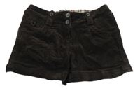 Kávové menšestrové kraťasy Okaidi