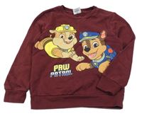 Vínová mikina s Paw Patrol C&A