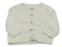 Bílý propínací svetr C&A