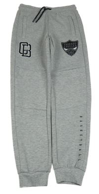 Šedé cuff tepláky s erbem Chicago Bulls Primark