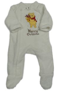 Biely chlpatý overal s medvídkem Pú Disney