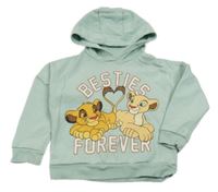 Svetlozelená mikina so Simbou a kapucňou Disney