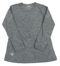 Černo-šedé melírované sportovní triko Tchibo 