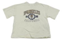 Béžové tričko s nápisem Next 