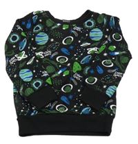 Čierna mikina s vesmírom Kiki&Koko