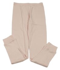 Svetloružové rebrované tepláky F&F