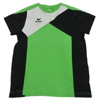 Limetkovo-čierno-biele športové tričko Erima