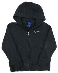 Čierna prepínaci mikina s kapucňou Nike
