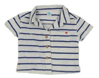 Bielo-modrá pruhovaná košeľa TEX