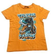 Oranžové tričko s dinosaurom George