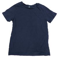 Tmavomodré tričko H&M