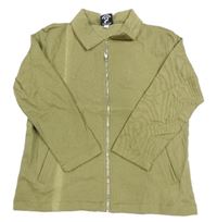 Khaki riflová bunda s límečkem LITTLE C'S BOUTIQUE 