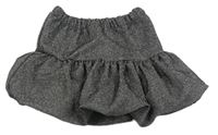 Čierno-strieborná balonová sukňa ZARA