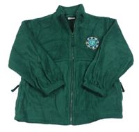 Tmavozelená fleecová prepínaci mikina s dětmi zn. Banner