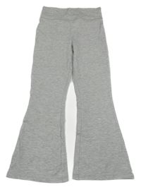 Svetlosivé melírované flare teplákové slabé nohavice PRIMARK