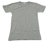 Sivé melírované tričko PETIT BATEAU